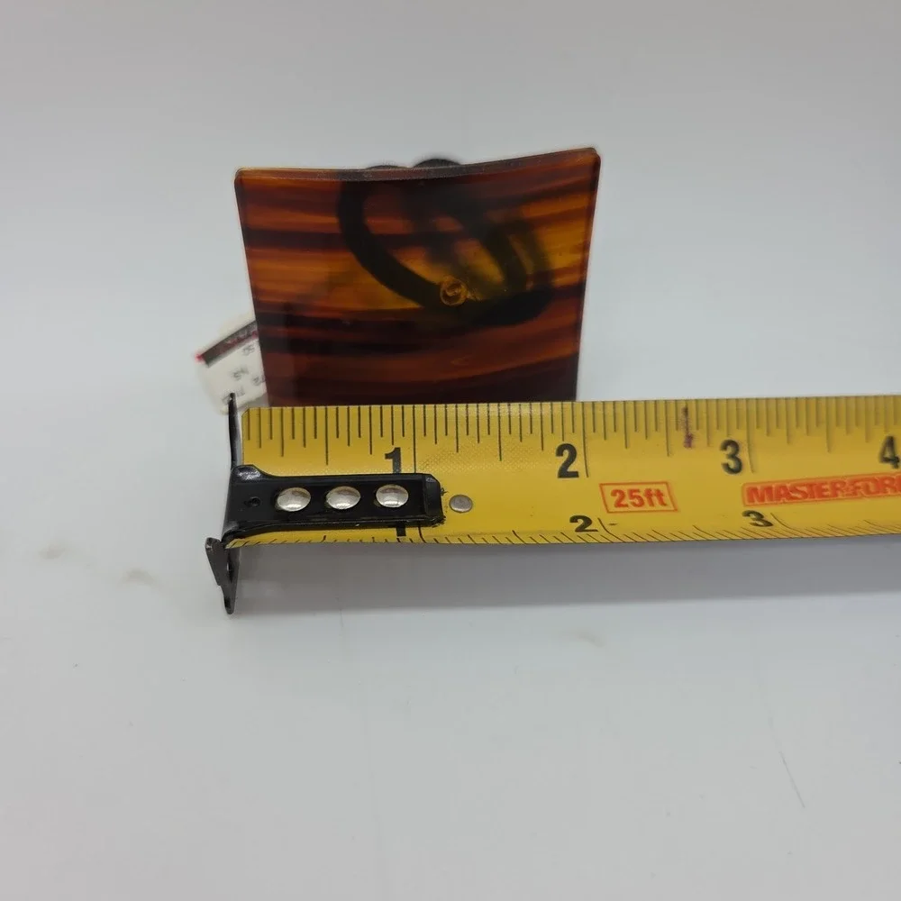 Faux Tortoise Shell Ponytail Hair Tie Accessory Made in France Unused  *READ*